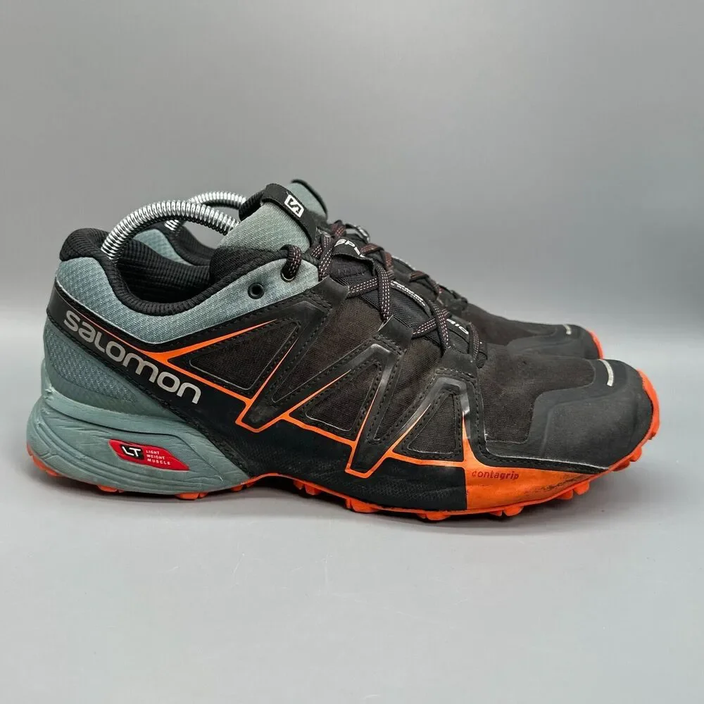 Salomon Speedcross Vario Men's 10.5 Black Athletic Shoes Low Top Sneakers 398415
